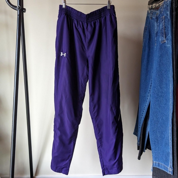 Like new Under Armour purple and white warm up track pants - Picture 2 of 6